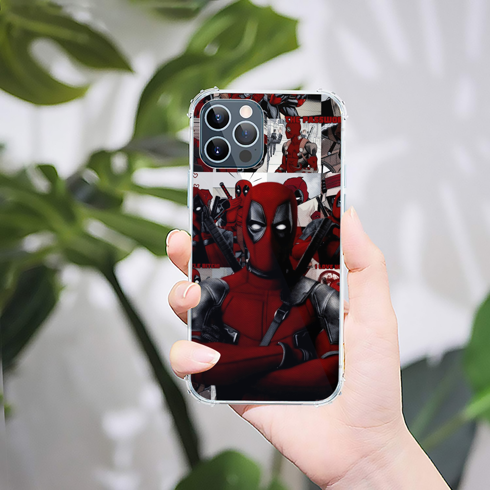 （画像用） Deadpool デッドプール 【iPhone 12シリーズ対応】透明スマホケース（クリアソフトケース）